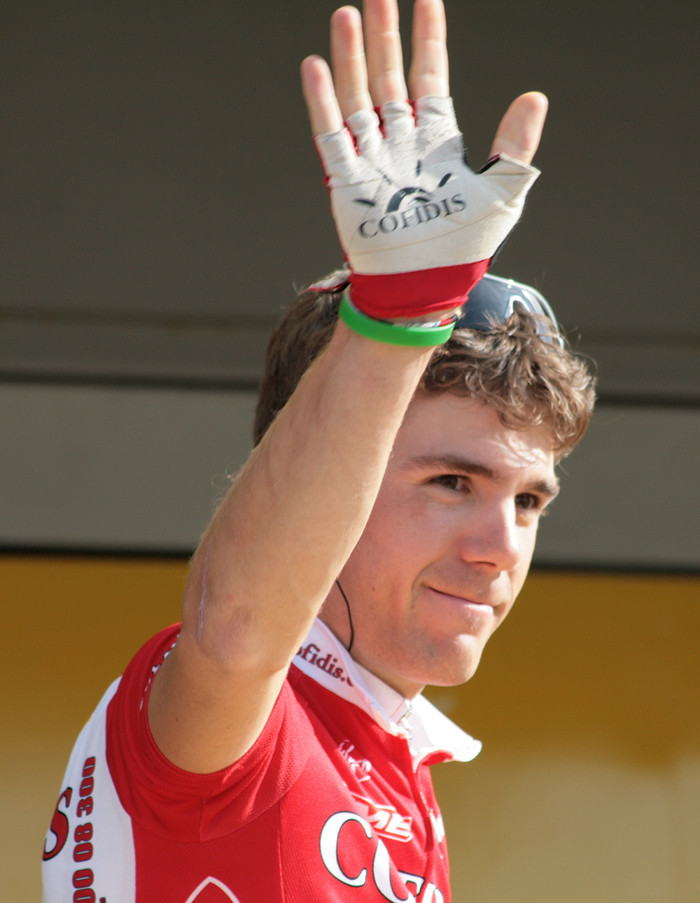 What is the name of this professional cyclist?