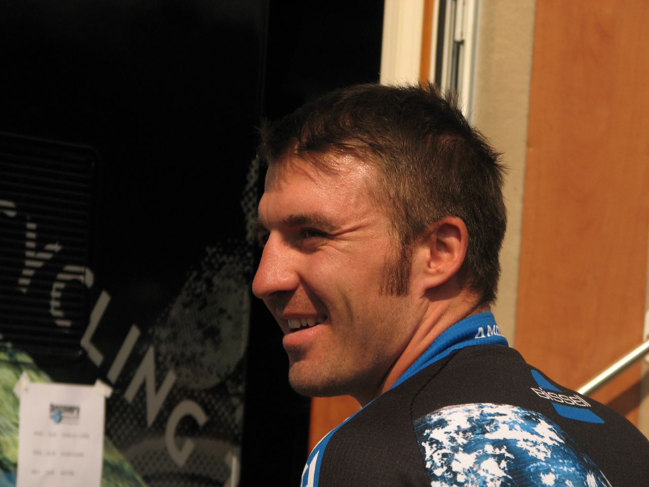 What is the name of this professional cyclist?