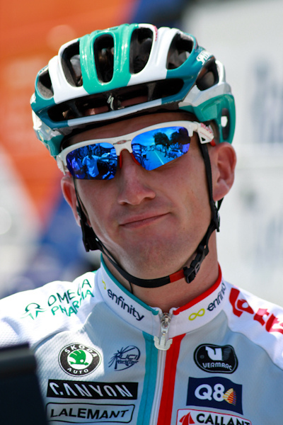 What is the name of this professional cyclist?