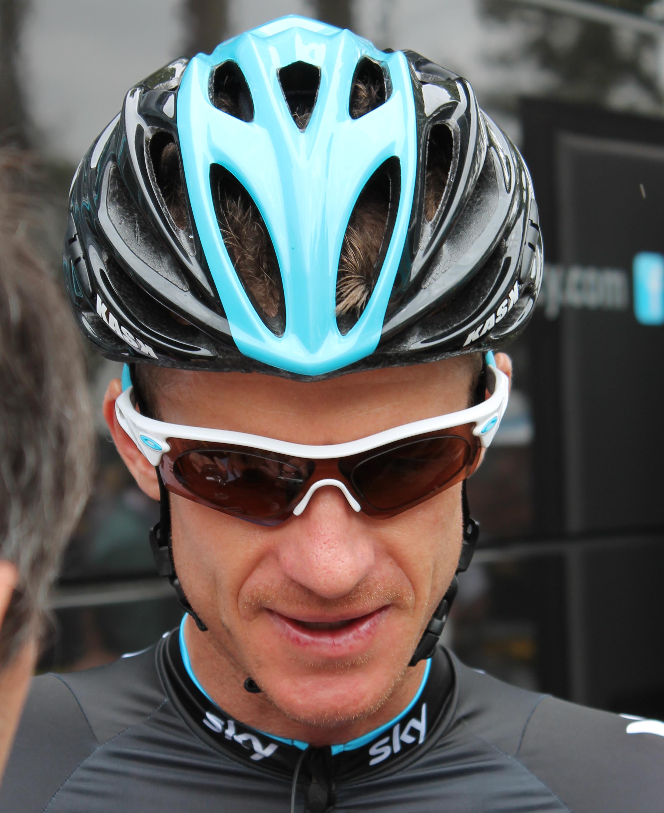 What is the name of this professional cyclist?